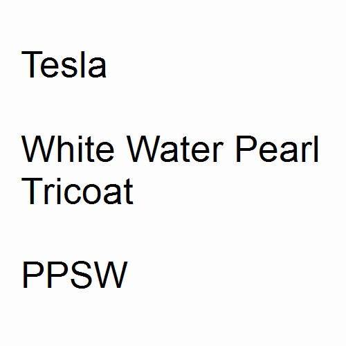 Tesla, White Water Pearl Tricoat, PPSW.